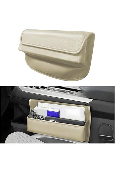 KASTWAVE Car Seat Gap Filler Organizer, Seat Gap Storage Box with Magnetic Li...