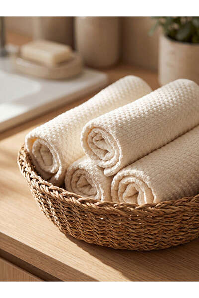 LC Waikiki Shining Store's Glittering Choices Cotton Hand Towel Set of 4 30X3...