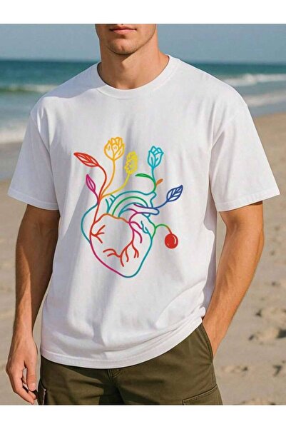 25W Causalslim Heart Garden، Love Is Unity Of Body Spirit، قميص رجالي بأكمام ...