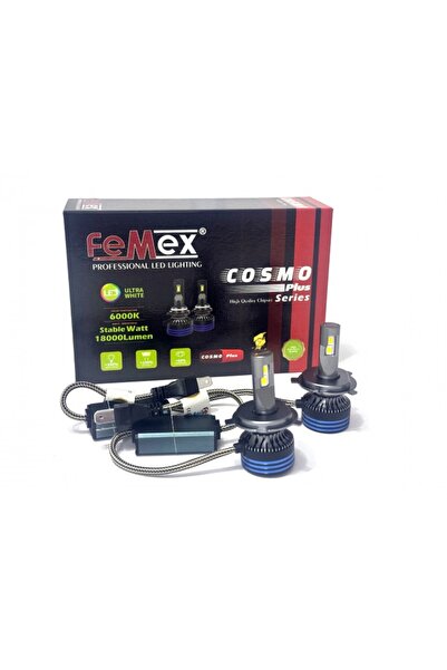 MKY STORE Femex H4 LED Xenon 18000 Lümen Cosmo Plus