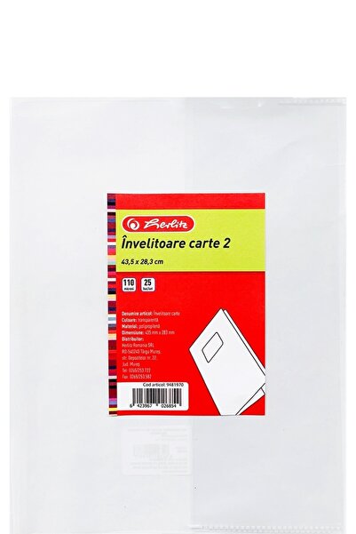 Herlitz Coperta carte 43.5 x 28.3 cm transparenta 25 buc/set