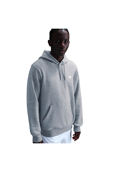 Nike M NK CLUB Φούτερ με κουκούλα FN3859-063 Γκρι S