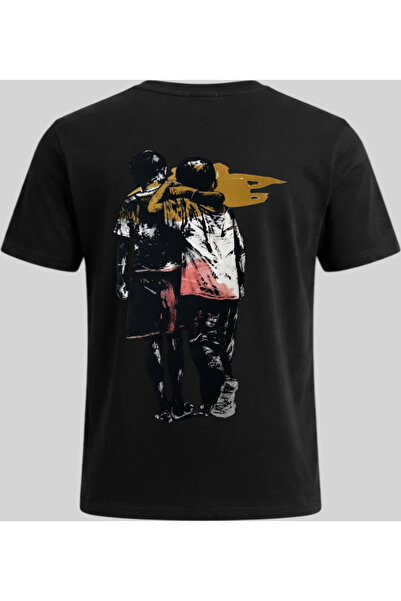 Nazlyna Black 100% Cotton Backside Friendly/Amity Illustration Printed Unisex...