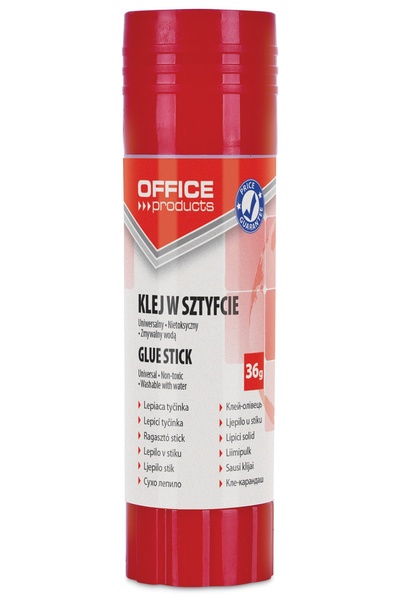 OFFICE products Solid Glue, 36 Gr., Pva Quality, Office Products, White