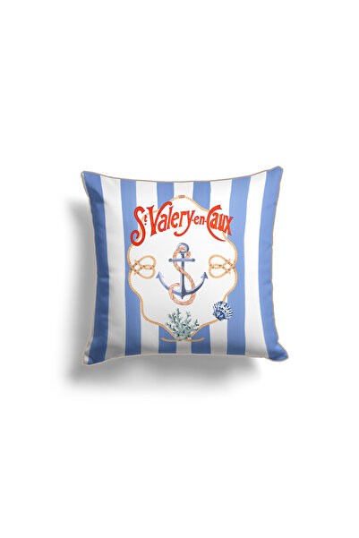 Maxxdeco Rope-Piped Throw Pillow Cover