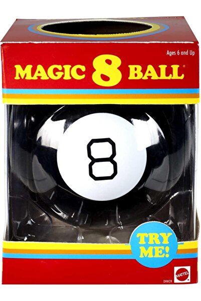 mattel Magic 8 Ball: Retro [ Exclusive Product], Plastic, Black