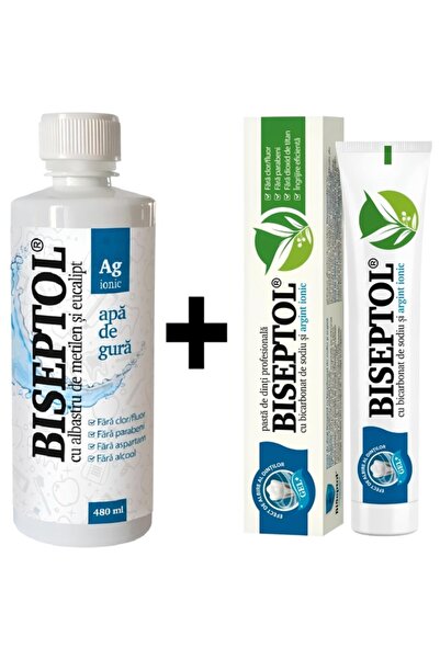 Dacia Plant BiSeptol oral hygiene and teeth care kit (Mouthwash 480ml + Tooth...