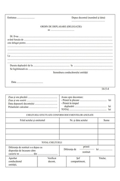 OEM Cestovní list, formát A5, 100 listů/kniha - Horizontální standardní formu...