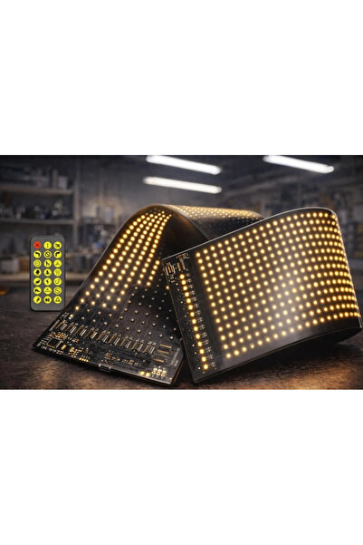 Genel Markalar 1 Adet CATA CT 4568 Esnek Yapışkanl Matrix Led Panel 60X12 RGB