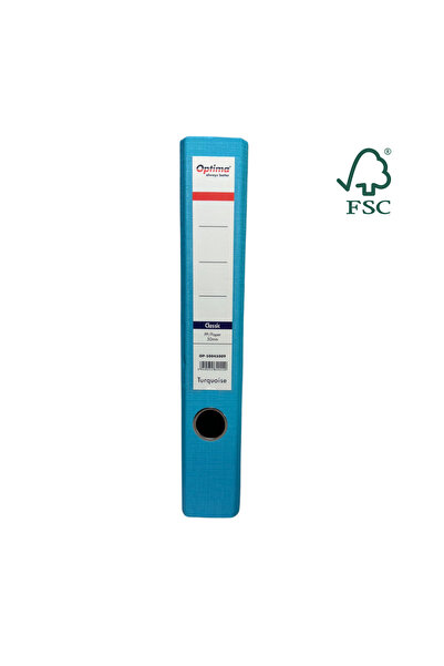 Optima A4 File, Laminated Pp/Paper, Metallic Edge, 50 Mm, Classic - Sky Blue,...