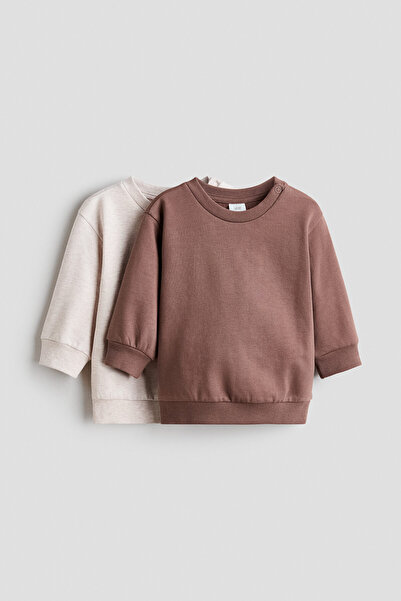 H&M 2’li Pamuklu Sweatshirt