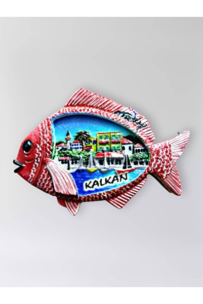 Mundy KALKAN Polyester Kabartmalı Magnet 8,5 x 6 cm Dekoratif Hediyelik Buzdo...