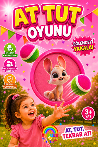 YUPULU At Yakala At Tut Figürlü Model Raket Cırtlı Top Yakalama Oyun Seti Eğl...