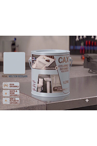 caxcolors CAX Dayanıklı Özel Yüzey Boyası 1 L - Su , Nem ve Isı Dayanımlı Fay...