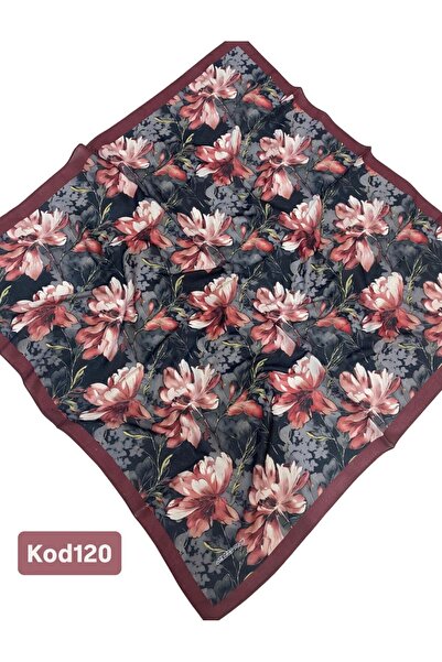 LOTUS ÇİÇEĞİ DESENLİ SOFT PAMUK EŞARP