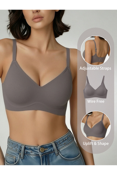 Generic Brand Jelly solid color lingerie for women, thin design, gathered wit...