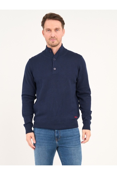 Lee Cooper - Pulover barbat cu maneca lunga si nasturi