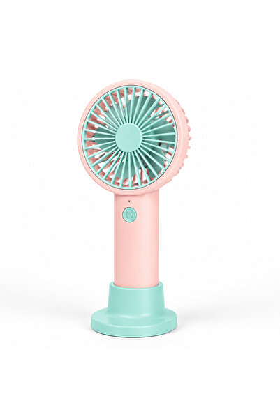Generic Brand Mini Handheld Fan with Detachable Stand – USB Rechargeable, Pin...