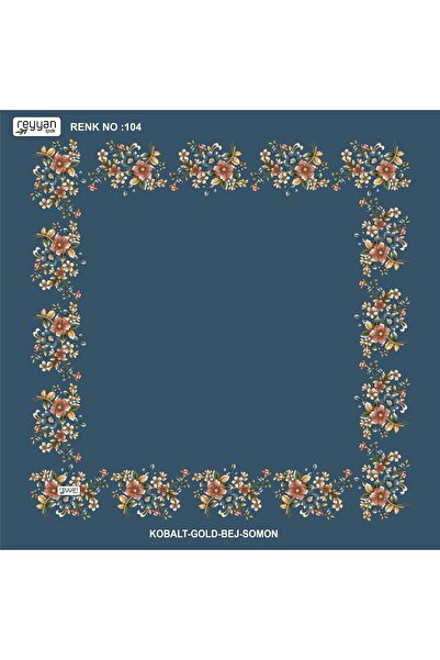 REYYAN Covoraș plat cu flori, în pungă, pentru broderie, 90 de bucăți, covora...