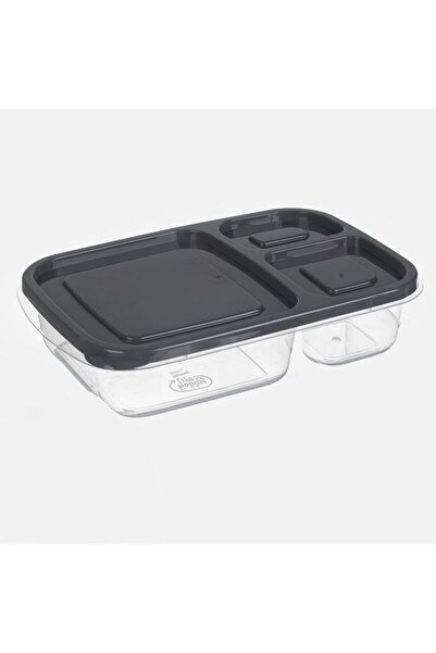 OEMVURAL Caserola compartimentata plastic gri 1.15L pentru alimente