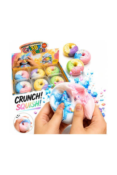 JML Gogoașă Donut, Antistres Crunchy 7cm, Squishy Crispy