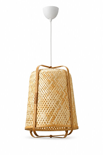 NATUREL DEKOR Bambu Knx Avize 40x53 cm - Bohem, İskandinav, Modern, Rattan, K...