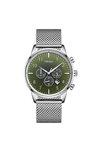 TRNDA Men's Stainless Steel Watch, Gradient Seaweed Green Dial | Trnda43ss