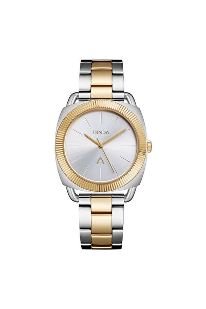 TRNDA Women's Stainless Steel Watch, Silver-Gold Band | Trn-35.8mm