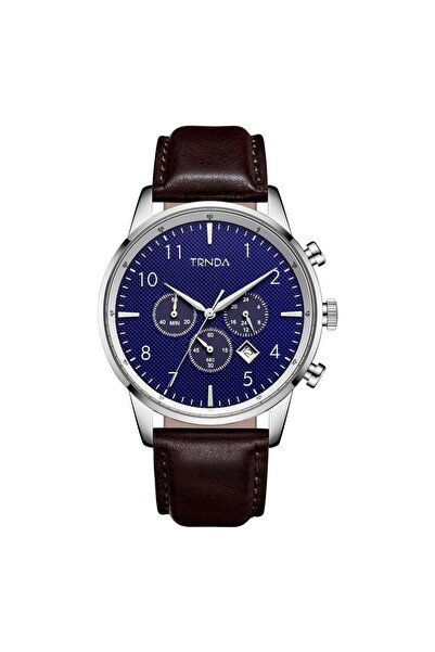TRNDA Men's Stainless Steel Watch, Dark Blue Dial | Trn-Ss43db