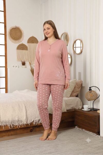 Ryam Mooda Women's 95% Cotton 5% Lycra Combed Cotton Pajama Set – Long Sleeve...