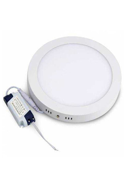Asşerit Led Led Panel 6 Watt Sıva Üstü Yuvarlak Beyaz Renk