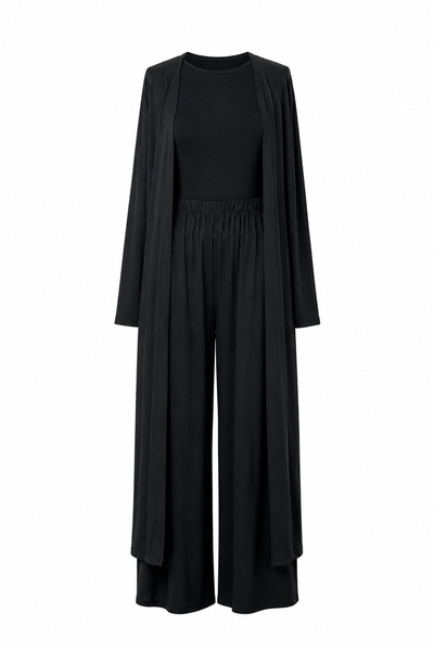 Özge Özgenç Kimono T-Shirt Pants Triple Set