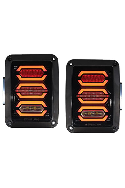 tuningset Stopuri Full LED compatibile cu Jeep Wrangler JK Rubicon 2007-2017