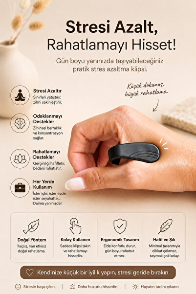 Metanoyaco Stres Azaltıcı Parmak Klipsi (Küçük Boy)