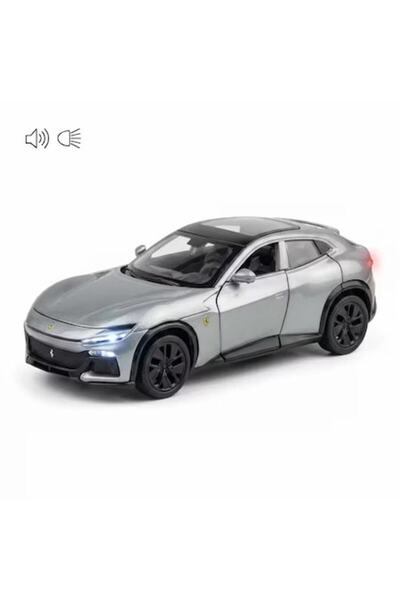 DrKala Метална кола, вдъхновена от модела Ferrari Purosangue, мащаб 1:32, све...