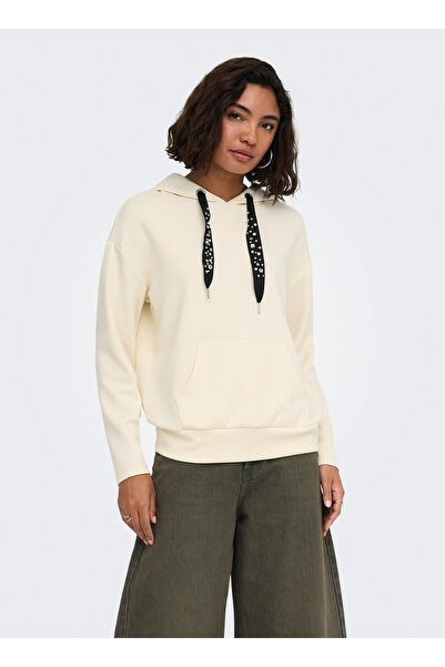 ONLY Ecru Women's Sweatshirt 1537780913-0905 Tcx
