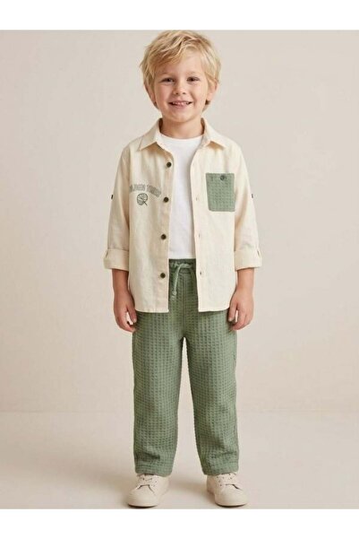 Zekids Baby Boy Jacket T-Shirt Pants Design Set