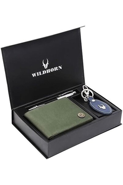Wildhorn mens Leather Wallet Belt Combo Men's Wallet
