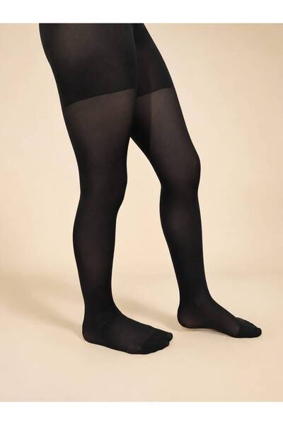 DÜVEN Nose Resistant Semi-Glossy 20 Den Thin Black Children's Pantyhose