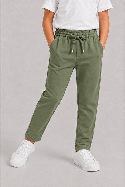 GİYİYORUM Boy's Jogger Pants |   King Pike Fabric |   Lace-Up Elastic Waistba...