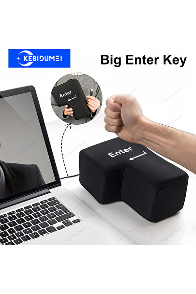 Choice Black Big USB Enter Key Anti Stress Button Decompression Computer Any ...