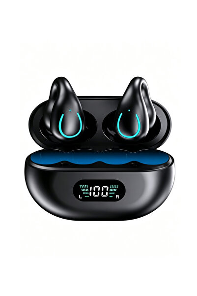 Jubilin Wireless Bluetooth Clip-On Earphones Sports Open-Ear Earbuds with LED...