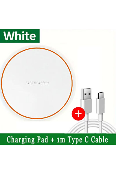 Choice1 White with cable 30W Fast Wireless Charger Compatible with iPhone 17‑...
