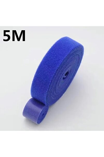 Choice13 منظم كابلات Blue-5m 1/5M لإدارة الكابلات وشريط لف الأسلاك وسماعات ال...