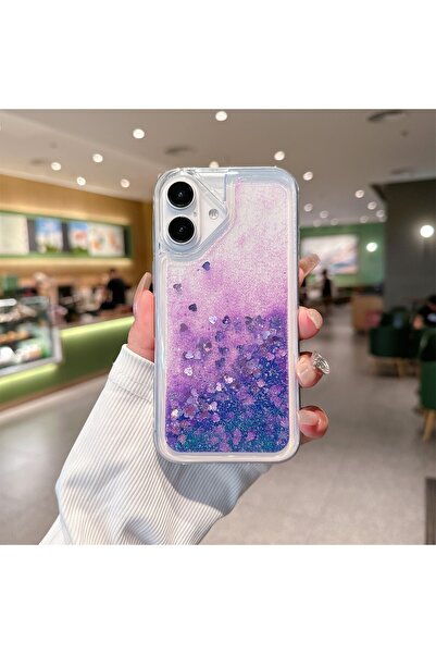 Choice11 for iphone 17 ZSAI Cute Heart Quicksand Glitter Soft TPU Phone Case ...