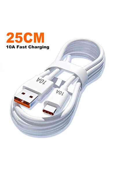 Choice10 كابل 0.25 متر 10 أمبير مع 4 منافذ شحن سريع 120 واط USB C PD مع تقنية...
