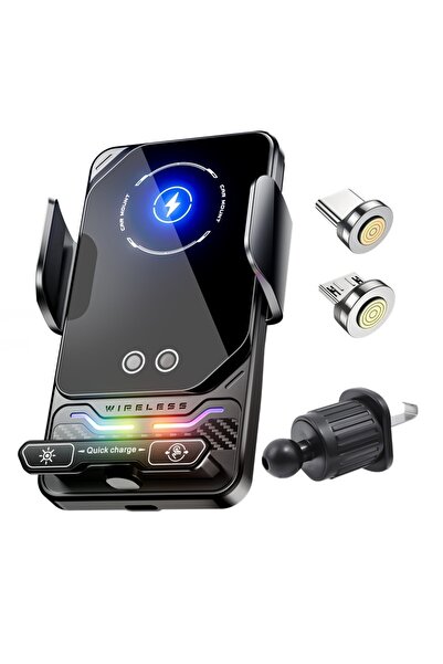 Choice F7S Air Vent 15W Universal Car Phone Wireless Charger Holder Auto-sens...