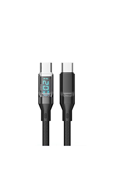 Choice5 1.5m CtoC cable LCD Watt Display Cable, 120W Super Fast Charging Type...