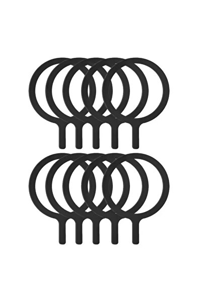 Choice Black-B 10Pcs Stainless Steel Universal Magnetic Metal Plate Ring For ...