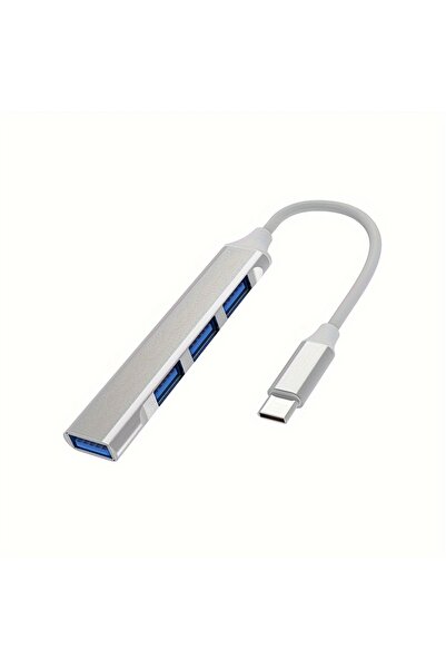 Choice Silver 4 Port Multi Splitter Type C HUB USB Adapter OTG For Macbook 13...
